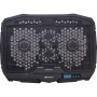 Cooling pad Serioux, SRXNCP025, Dimensiuni: 390*280*28mm, Compatibilitate maxima laptop: 17.3 inch, Numar ventilatoare: 4, Dimen